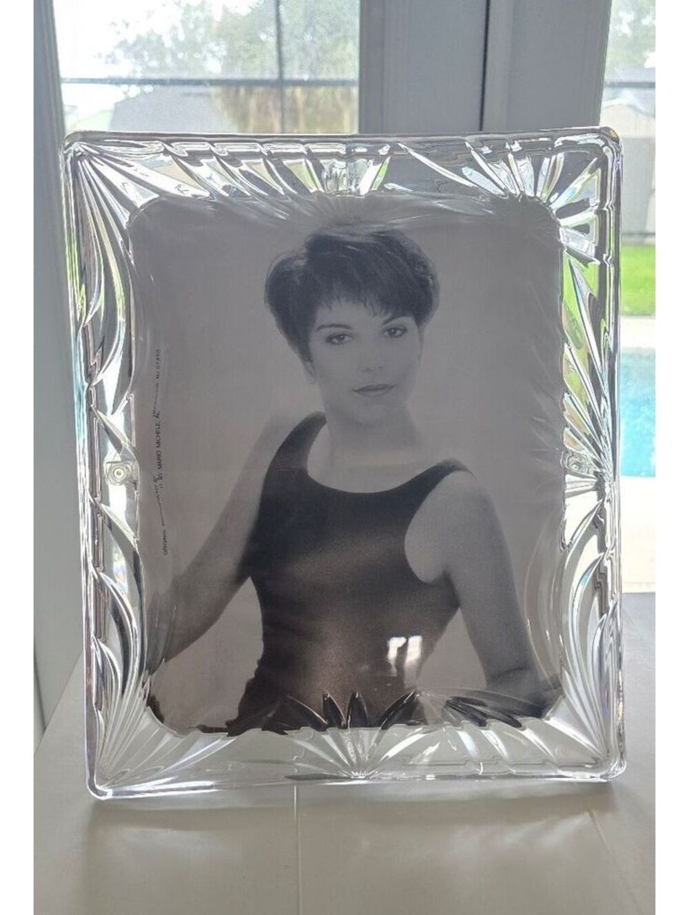 Crystal Fifth Ave Ltd.  Heavy Silhouette Frame Holds 8x10